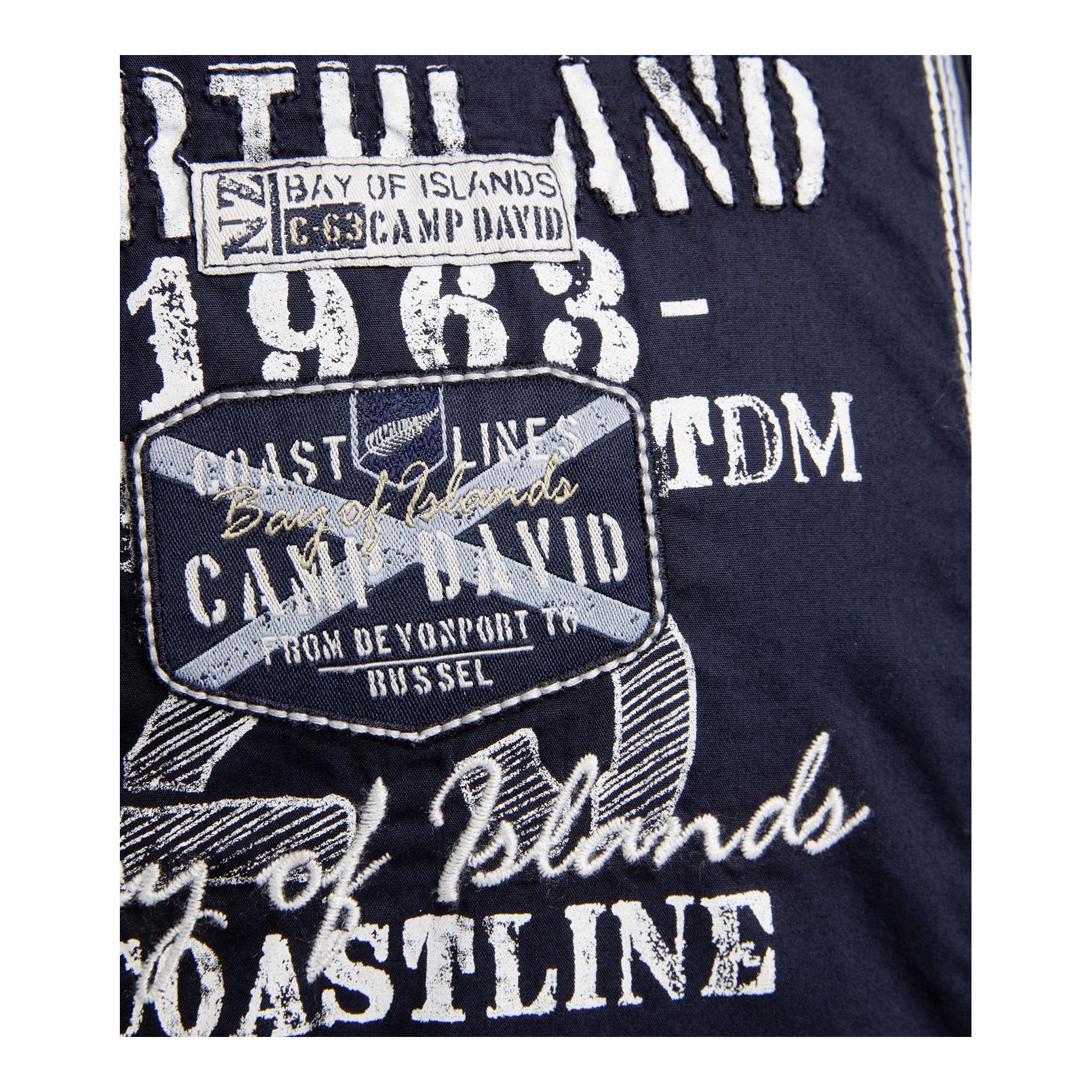 Camp David Chemise manches courtes Bay of Island I – pour hommes – blue navy