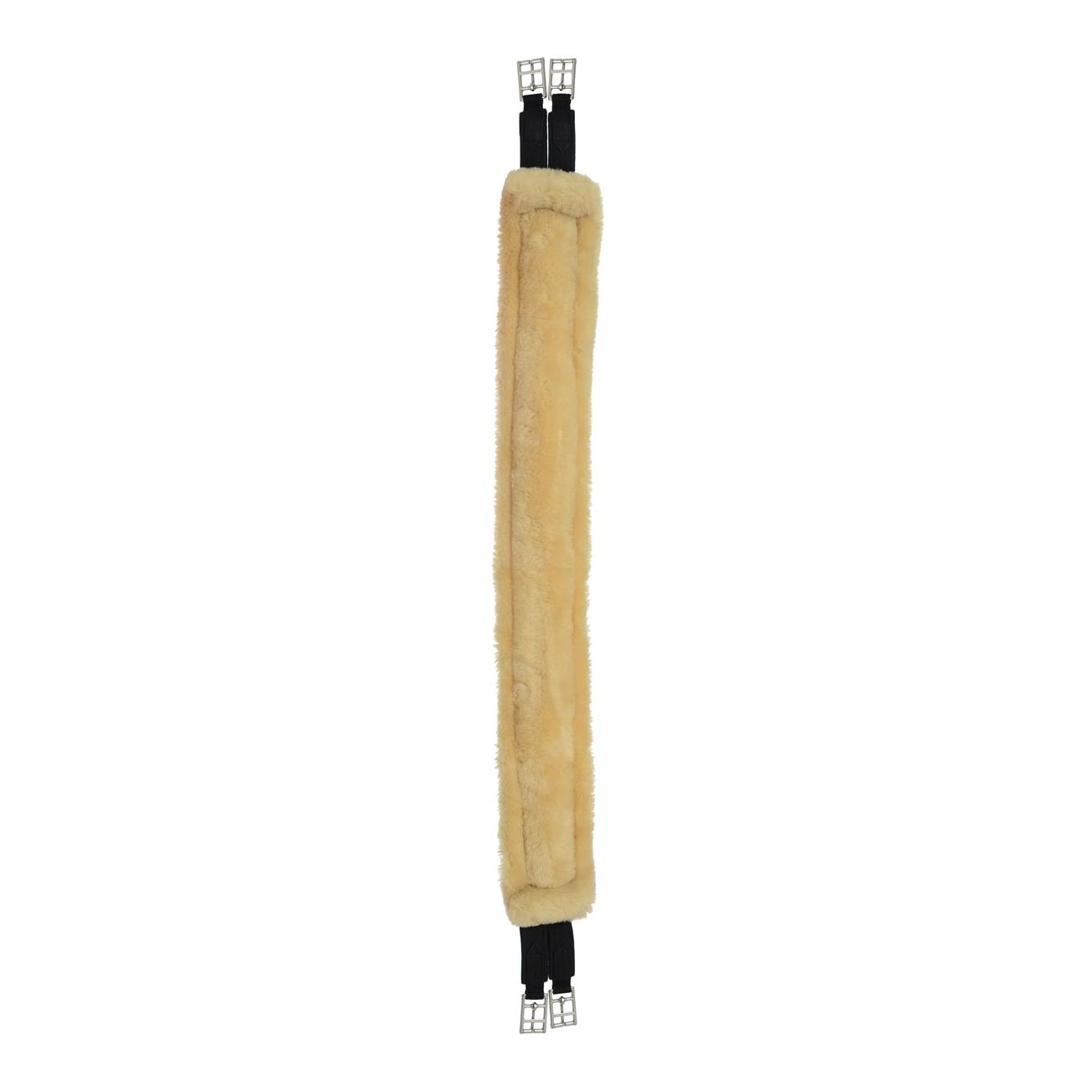 Kentucky Sattelgurt mit künstlichem Lammfell - black