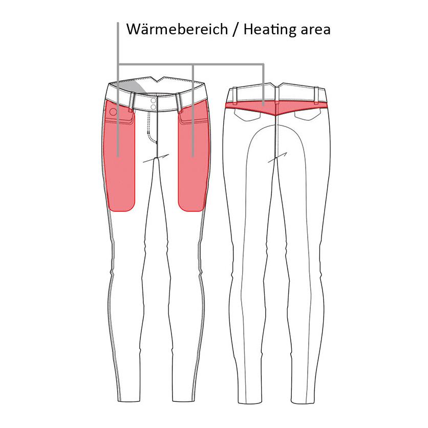 HKM Heizreithose Keep Warm Style Silikonbesatz
