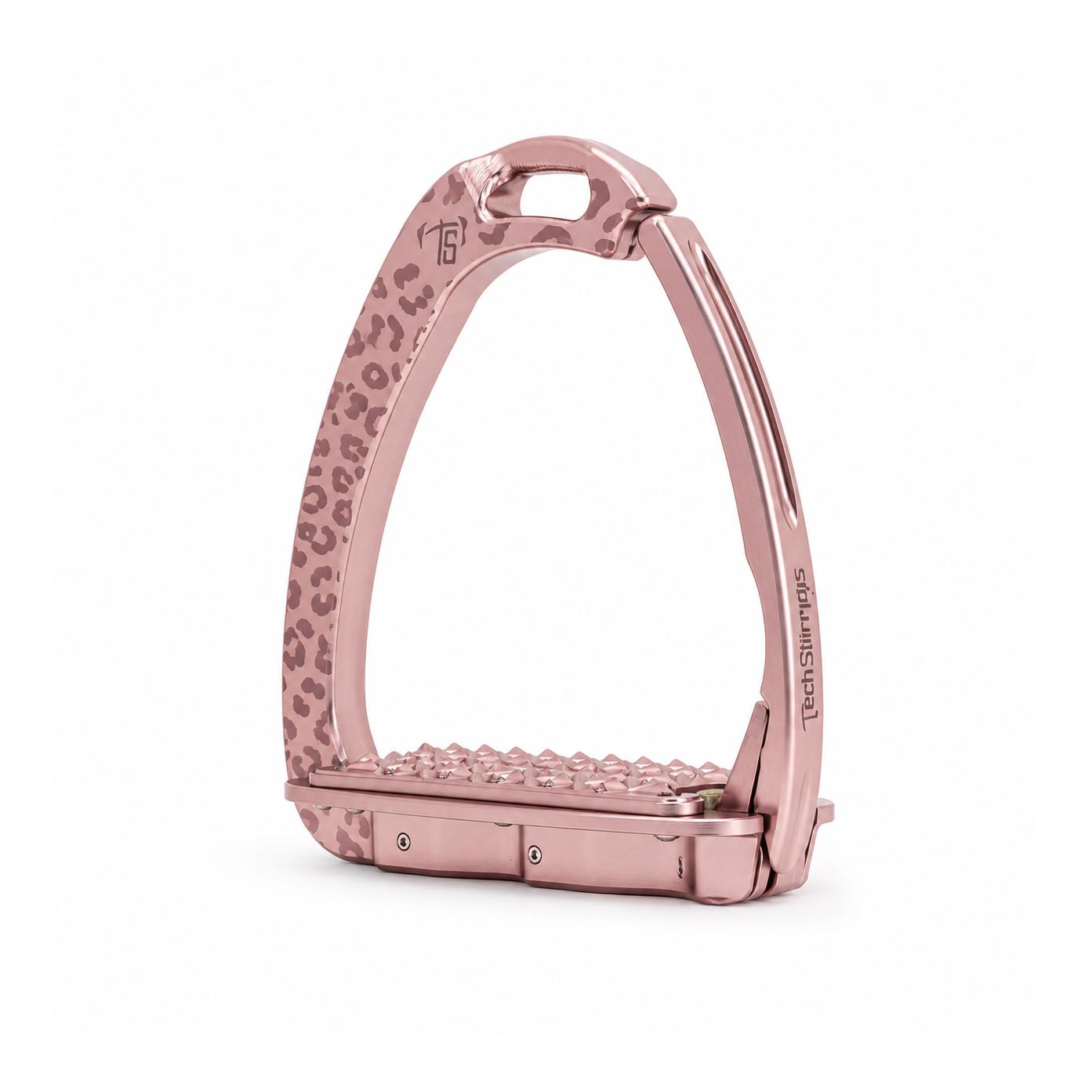Tech Stirrups Sicherheitssteigbügel Venice Sloped Evo limited-edition Leopard