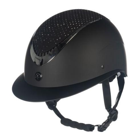 HKM Reithelm Alarion Diamond Schwarz/Schwarz