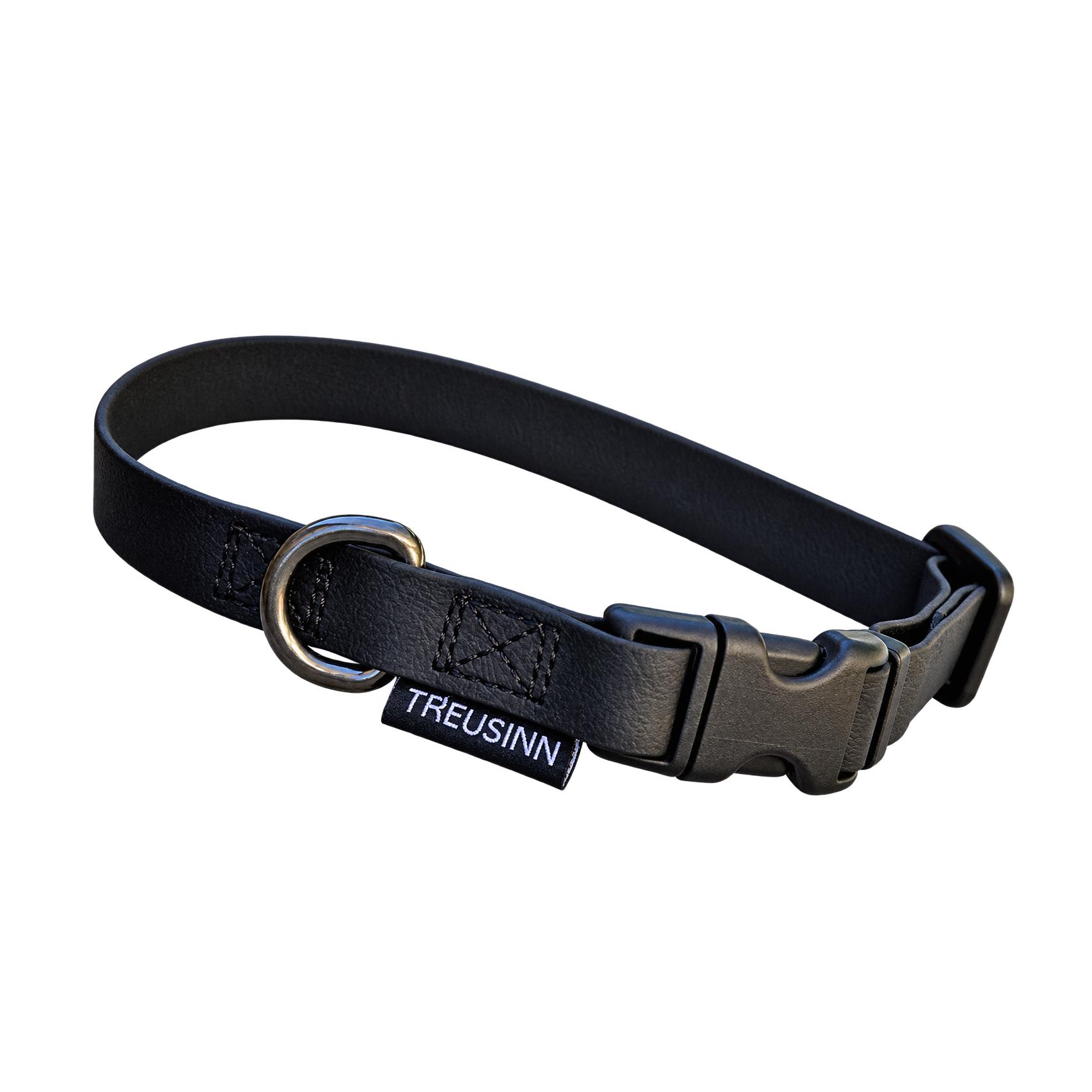 Treusinn. Collier pour chien Biothane STAY - noir