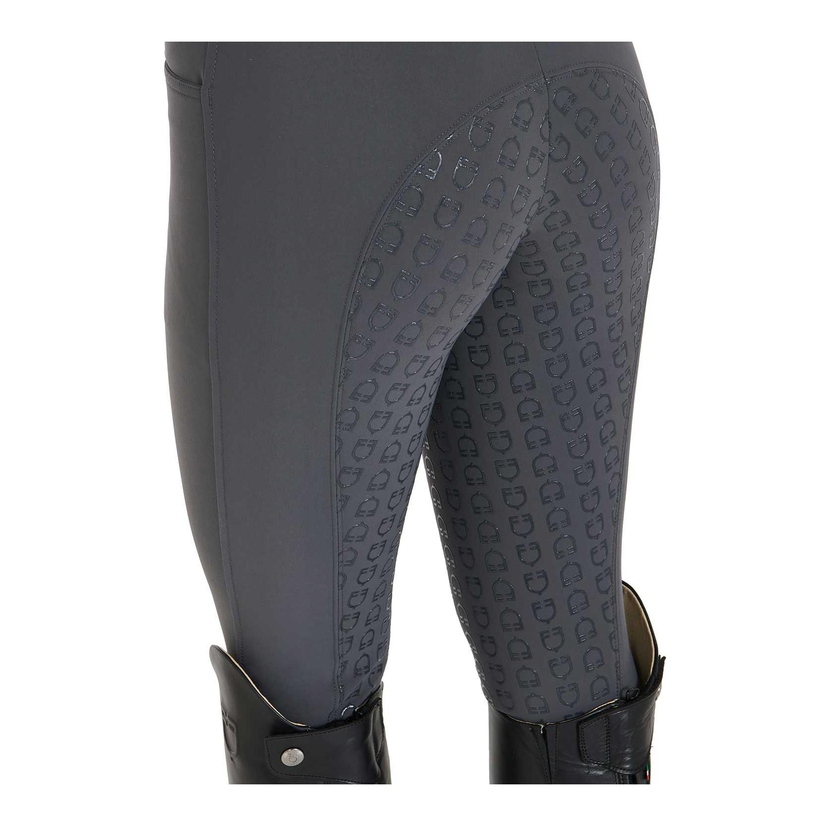 Equestro Culotte d'équitation taille haute à fond intégral pour filles
