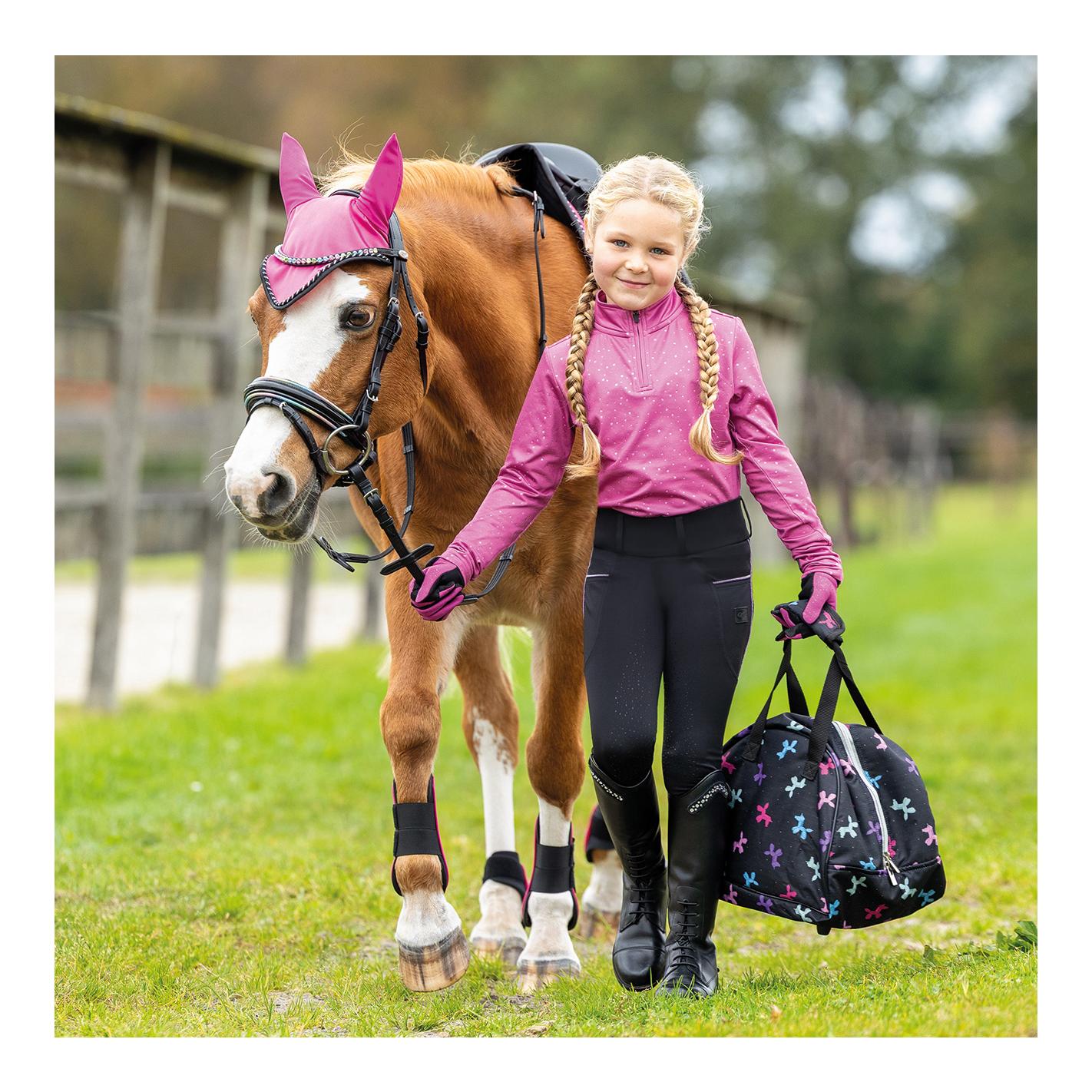 QHP Leggings d'équitation junior Isalyn fond intégral