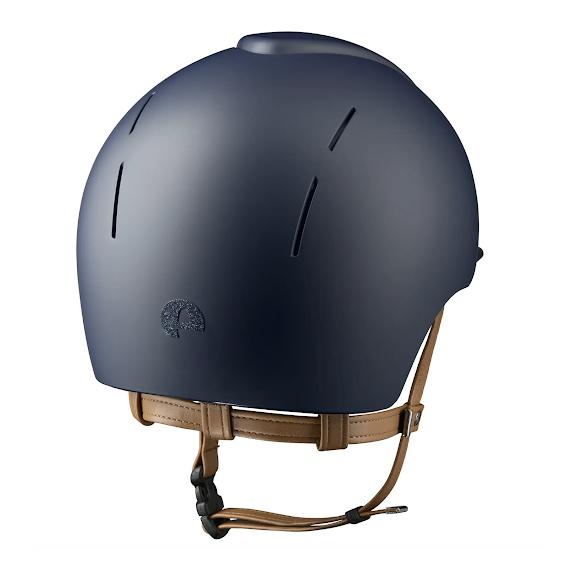 KEP Casque d'équitation Smart Nova Polo - mat / Star / jugulaire beige