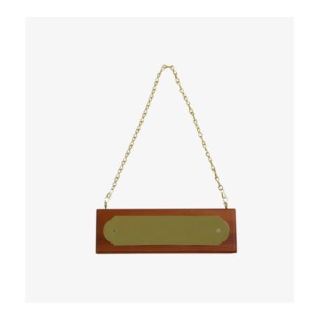 Grooming Deluxe Namensschild Gold - braun