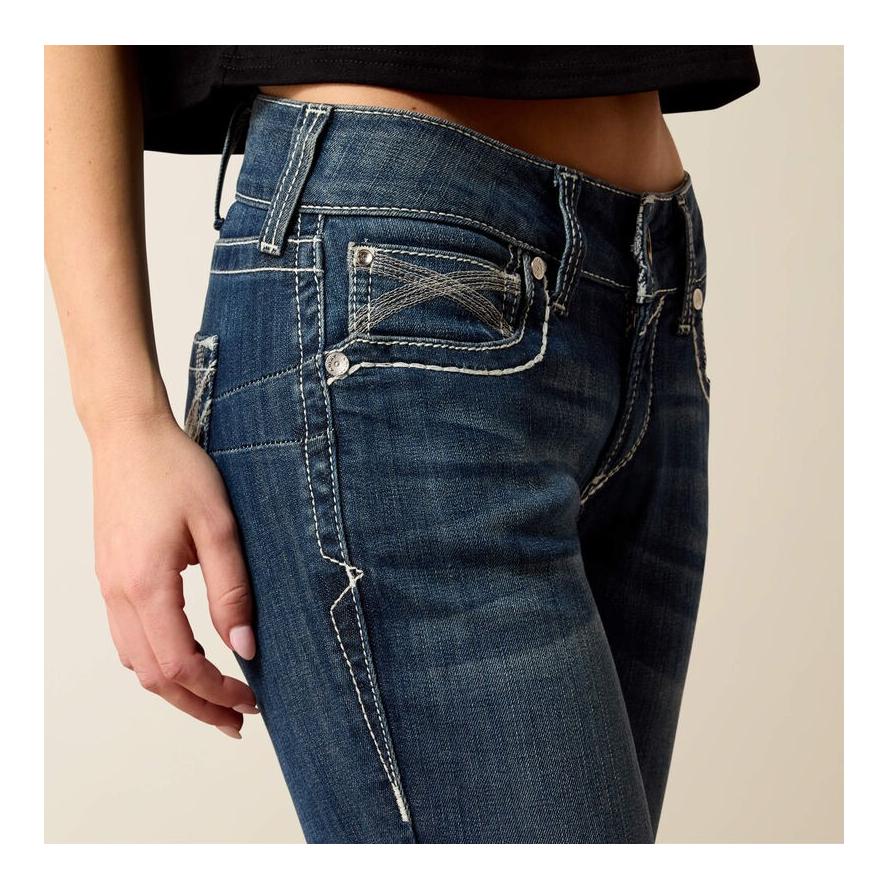 Ariat Jeans R.E.A.L. Mid Rise Stretch Ivy Stackable Straight Leg