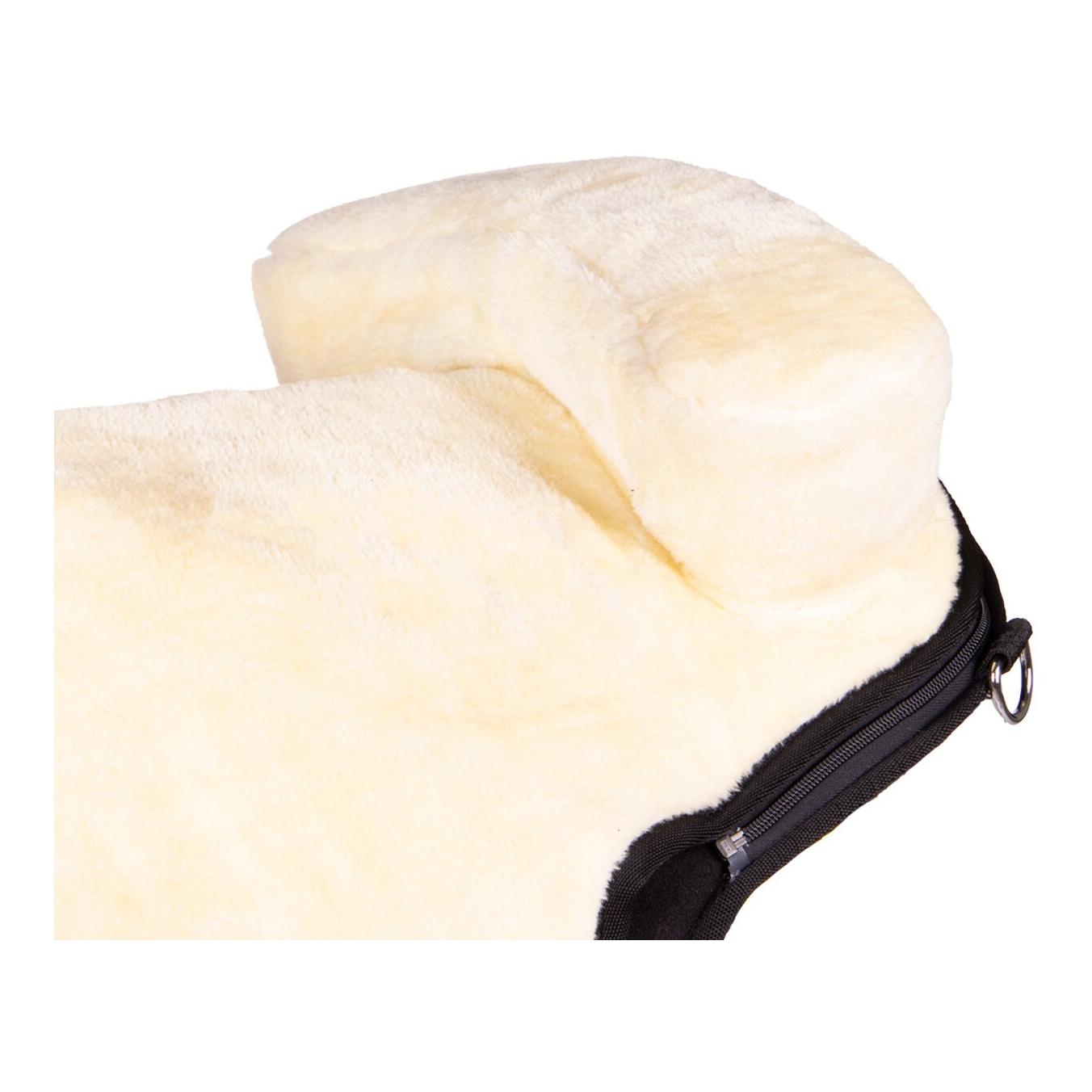 QHP Bareback Pad Super Soft – Tapis de monte à cru avec fourrure synthétique & surface antidérapante