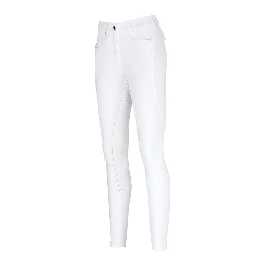 Pantalon d'équitation Laure pour dames avec doublure intégrale - blanc