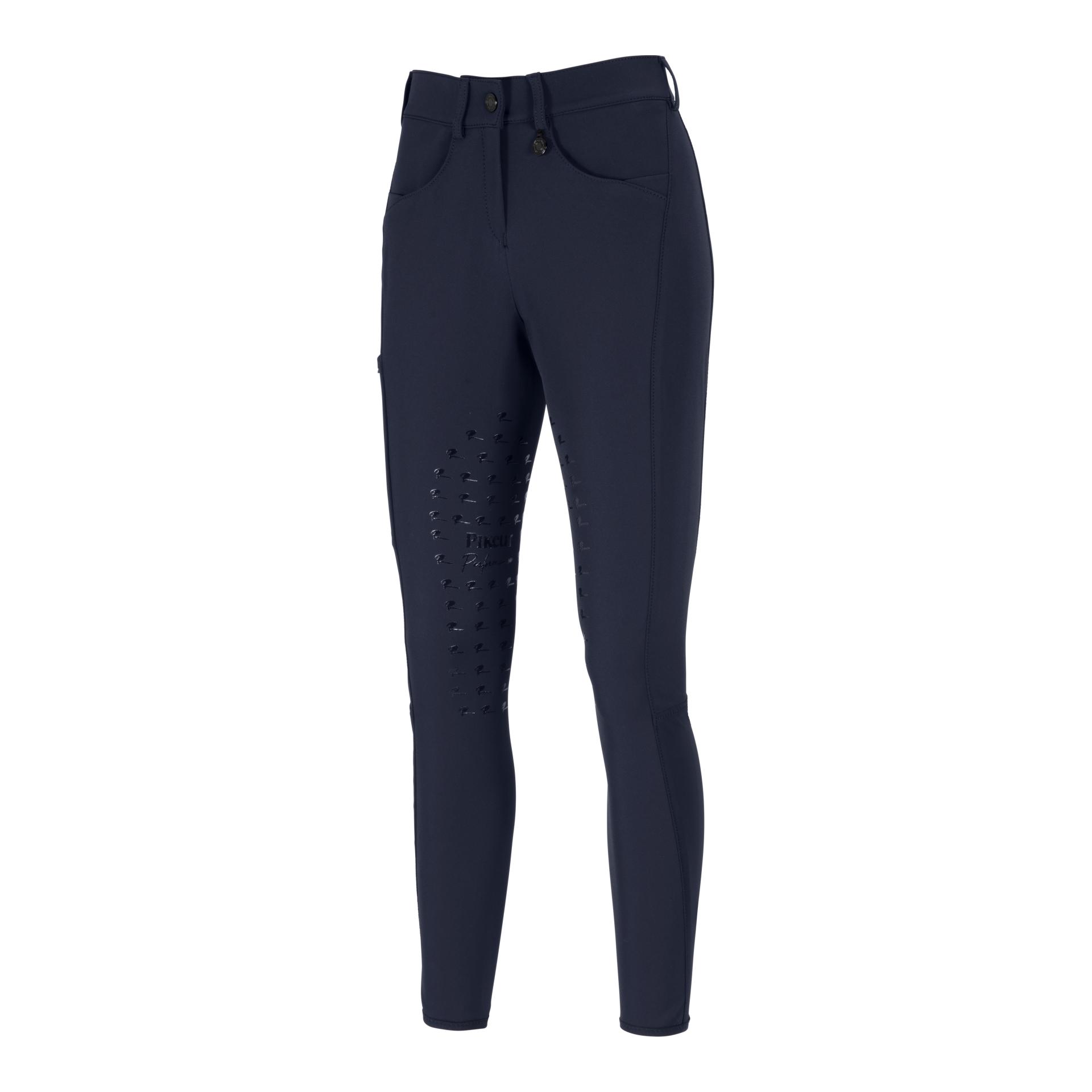 Pantalon d'équitation Oliva Athleisure avec grip au genou pour femmes - bleu nuit