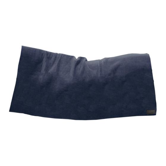 Kentucky Fleecedecke Square Heavy 140x160cm - navy