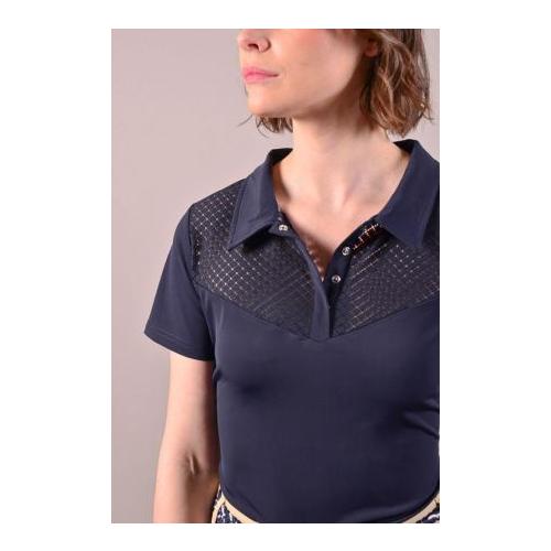 Poloshirt Pastel Damen - marine