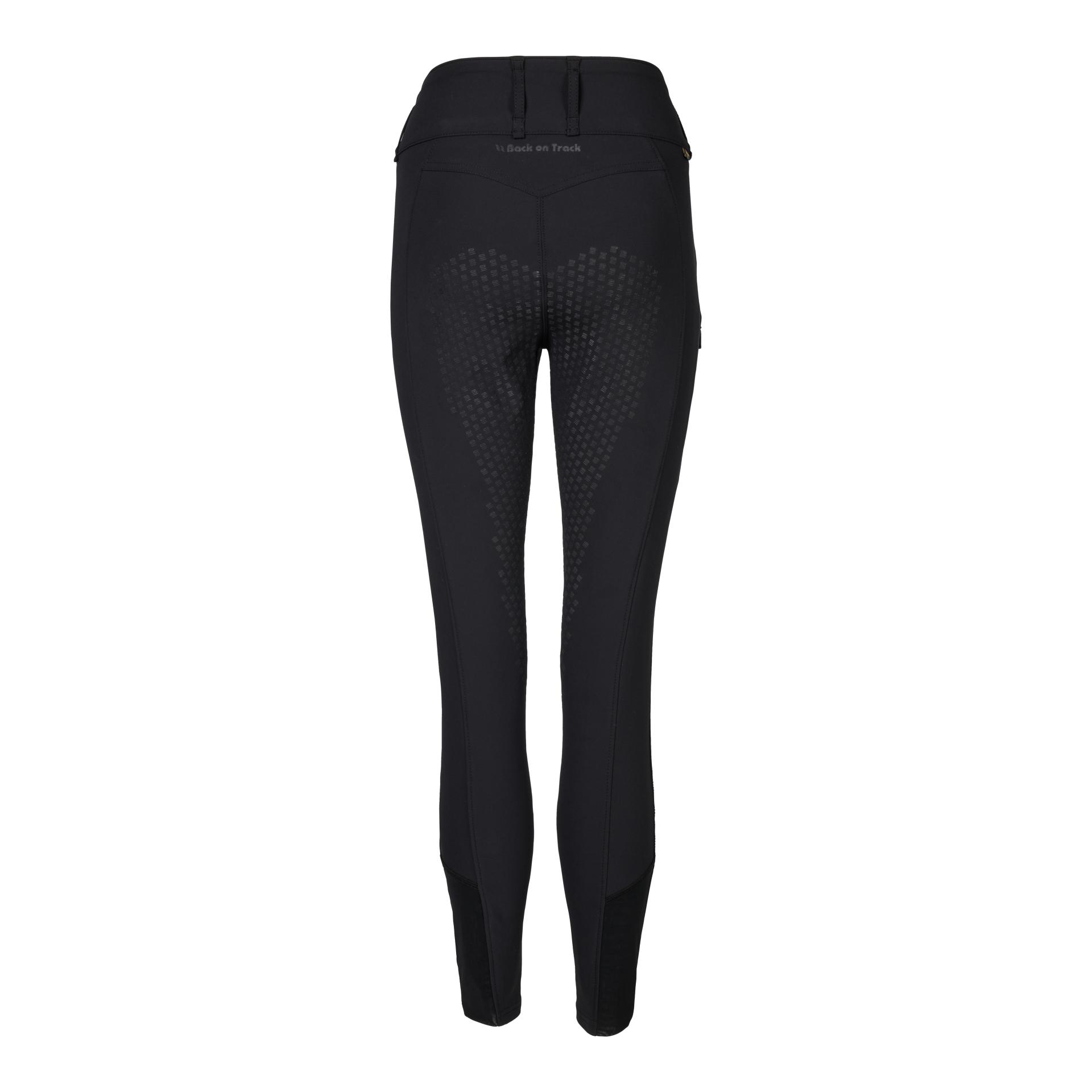 Back on Track Pantalon d'équitation Katie pour femmes à fond intégral - noir