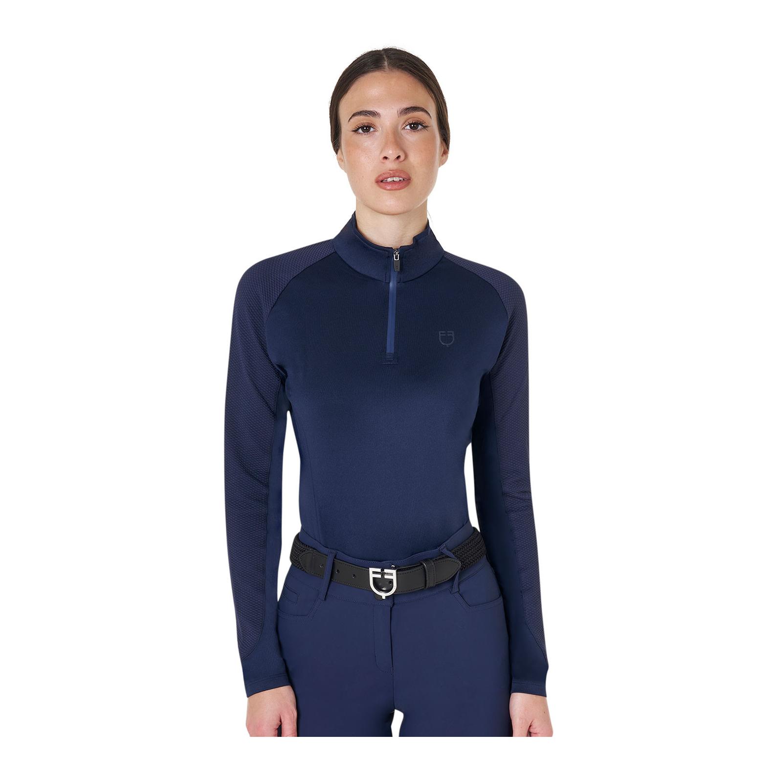 Equestro T-shirt manches longues slim femme