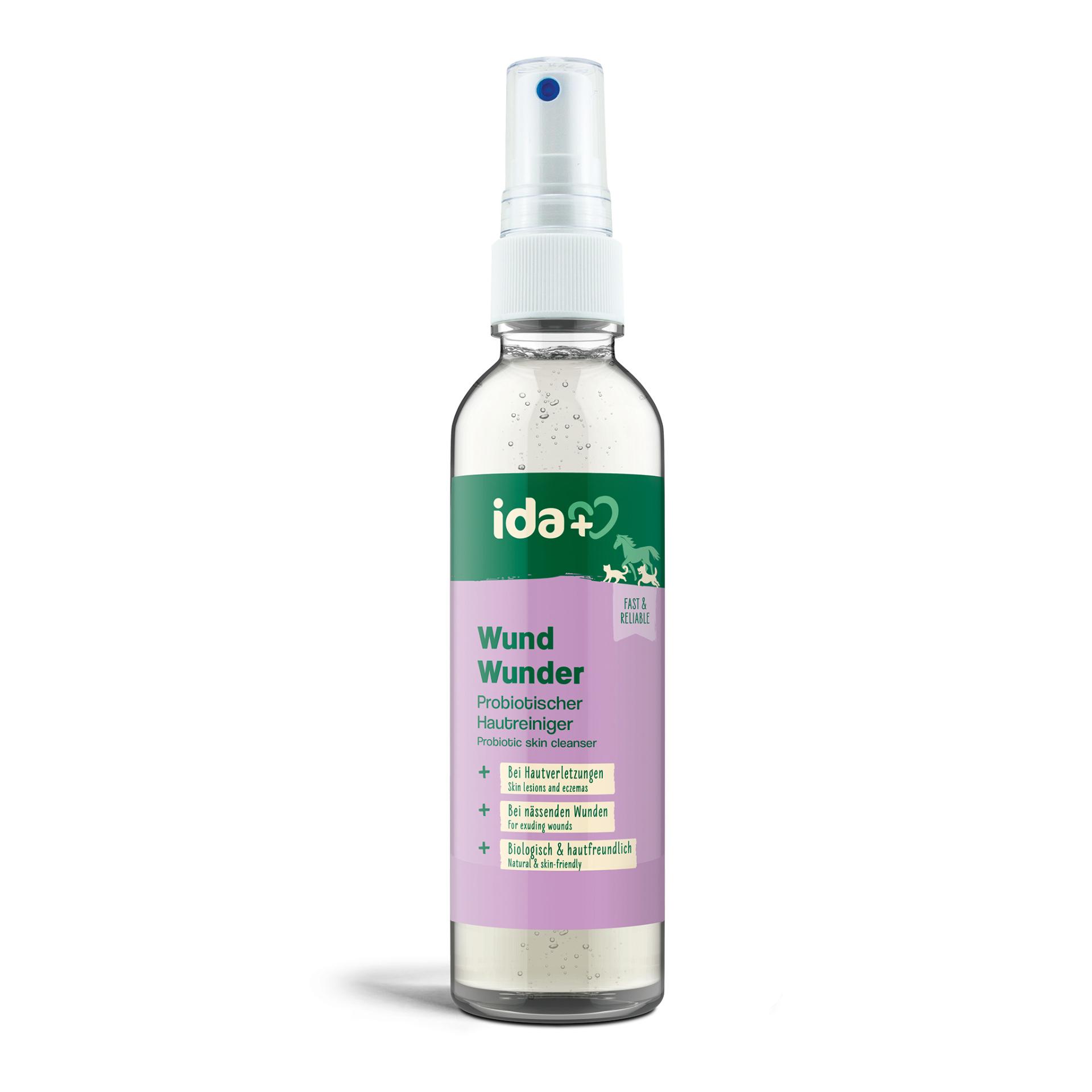 IdaPlus Spray antiseptique pour chiens, chats &amp; chevaux - bouclier protecteur en cas de blessures de la peau