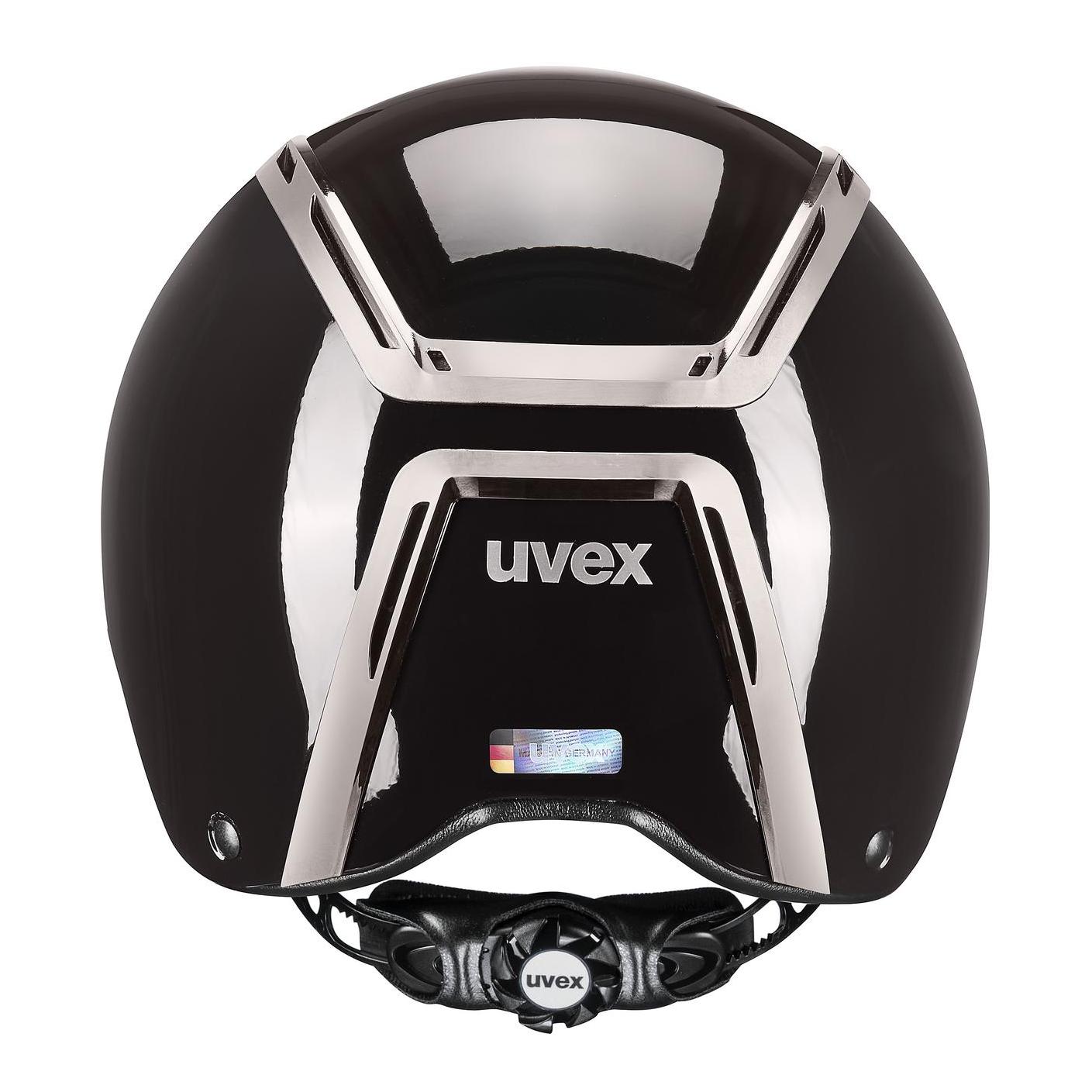 Uvex Reithelm Exxeed Shiny Chrome