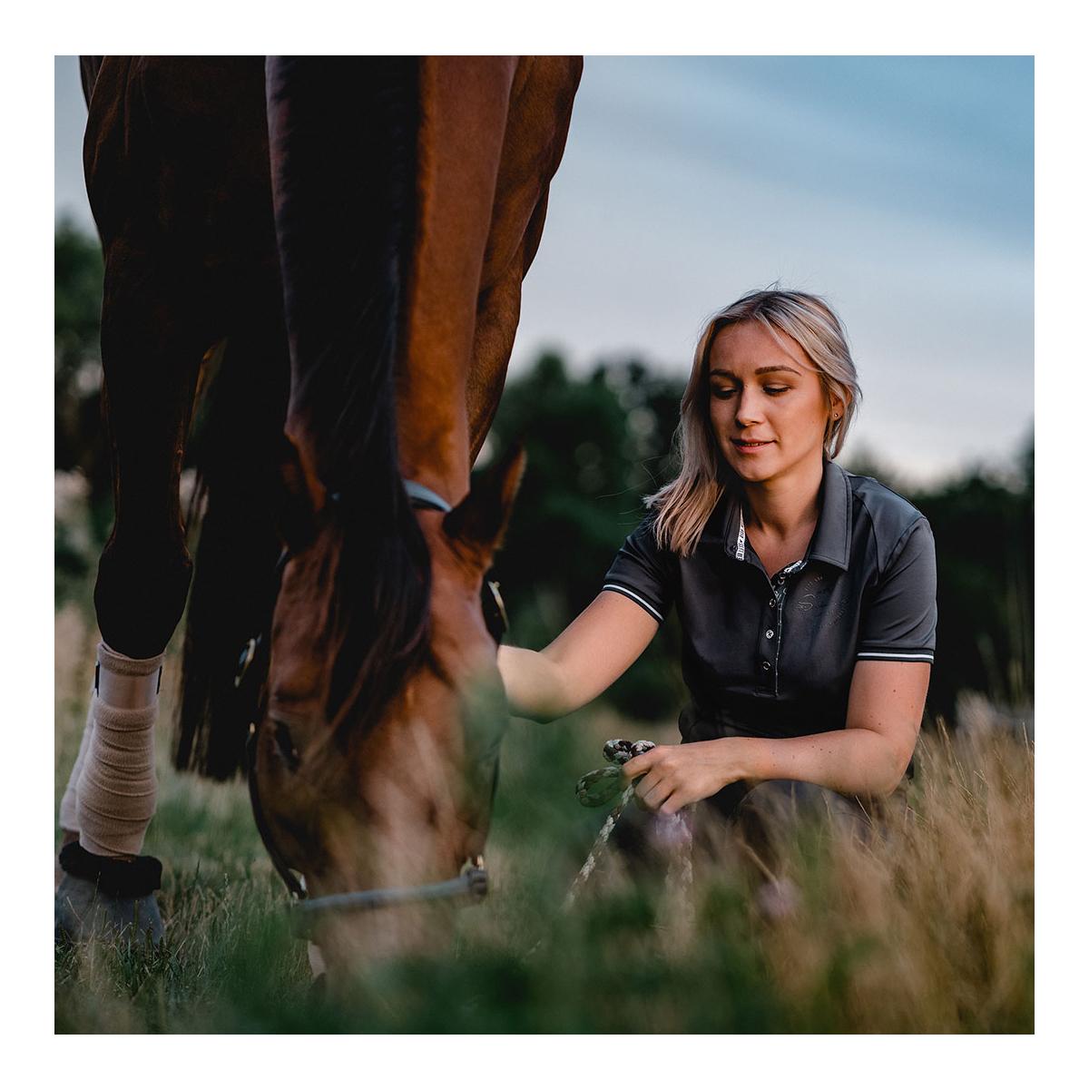 Soulhorse Monogramme polo « stone »