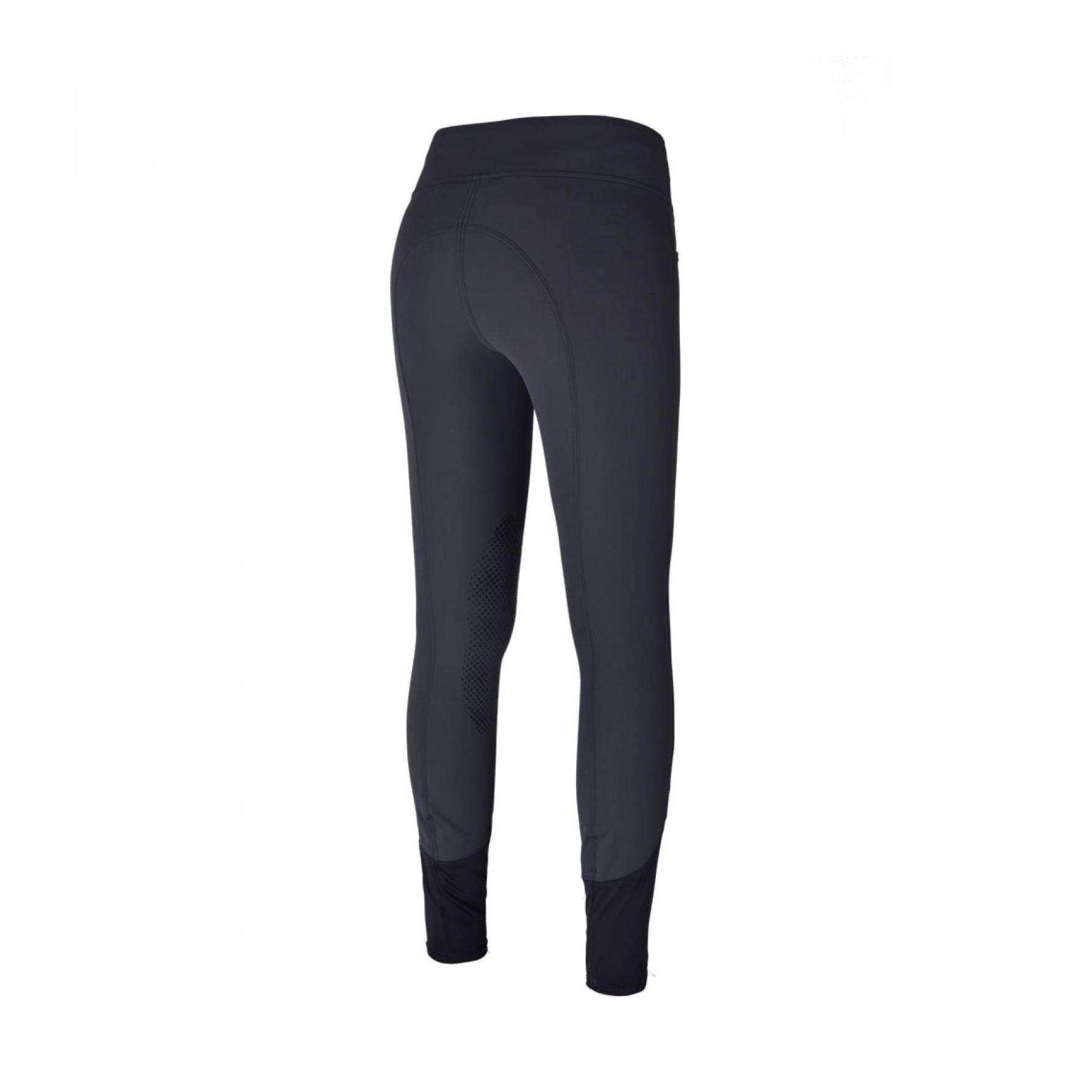 Pantalon d’équitation Katja – fond intégral en impression silicone – pour femmes – gris