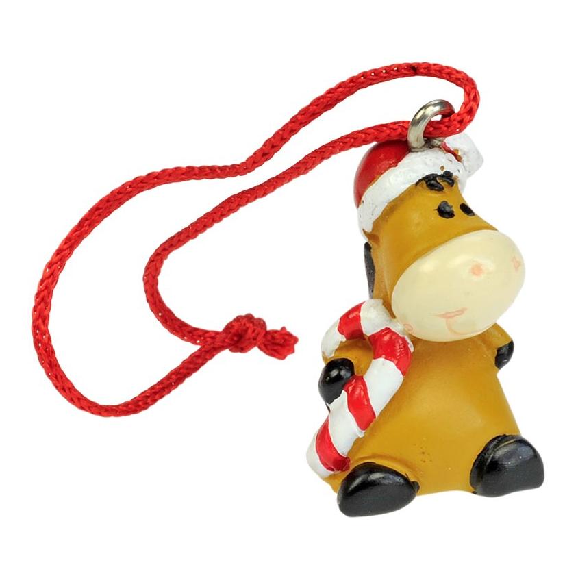 happyROSS Polyresin-Weihnachtsanhänger "Pferde" 6er-Set