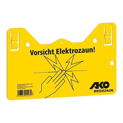 AKO Warnschild – Vorsicht Elektrozaun!
