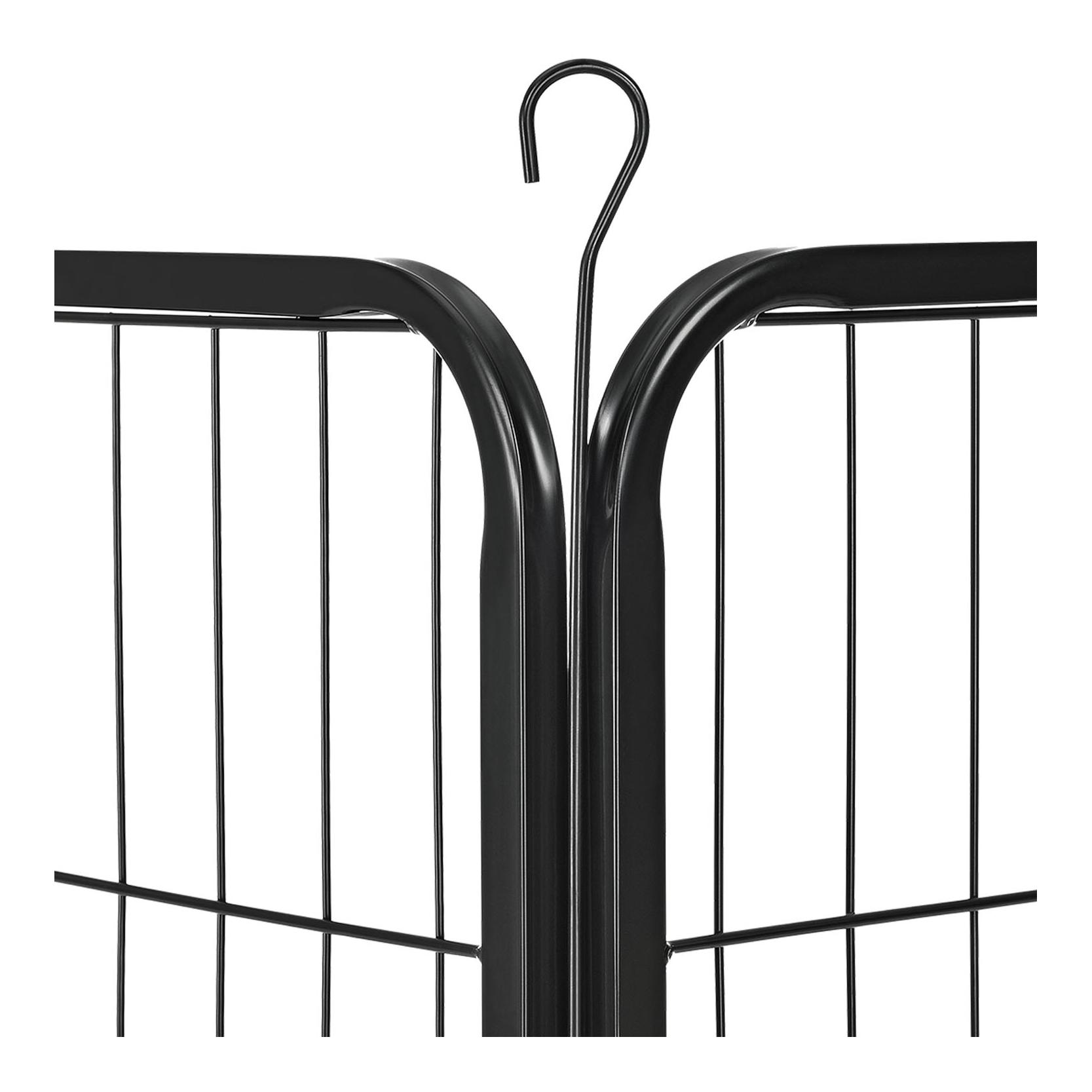 Hauptner Espace extérieur pour chiots en métal avec double porte verrouillable - 8 pièces