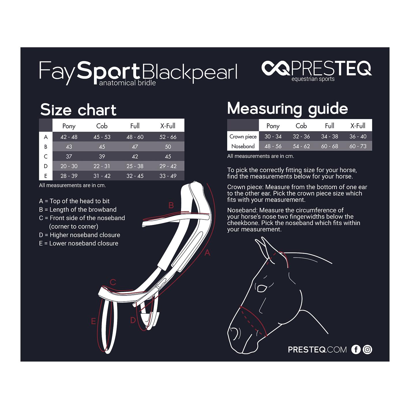 PresTeq Zaumzeug FaySport Blackpearl