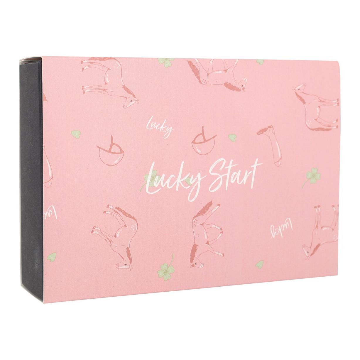 QHP Chaussettes hautes coffret cadeau Lucky Start (lot de 2)