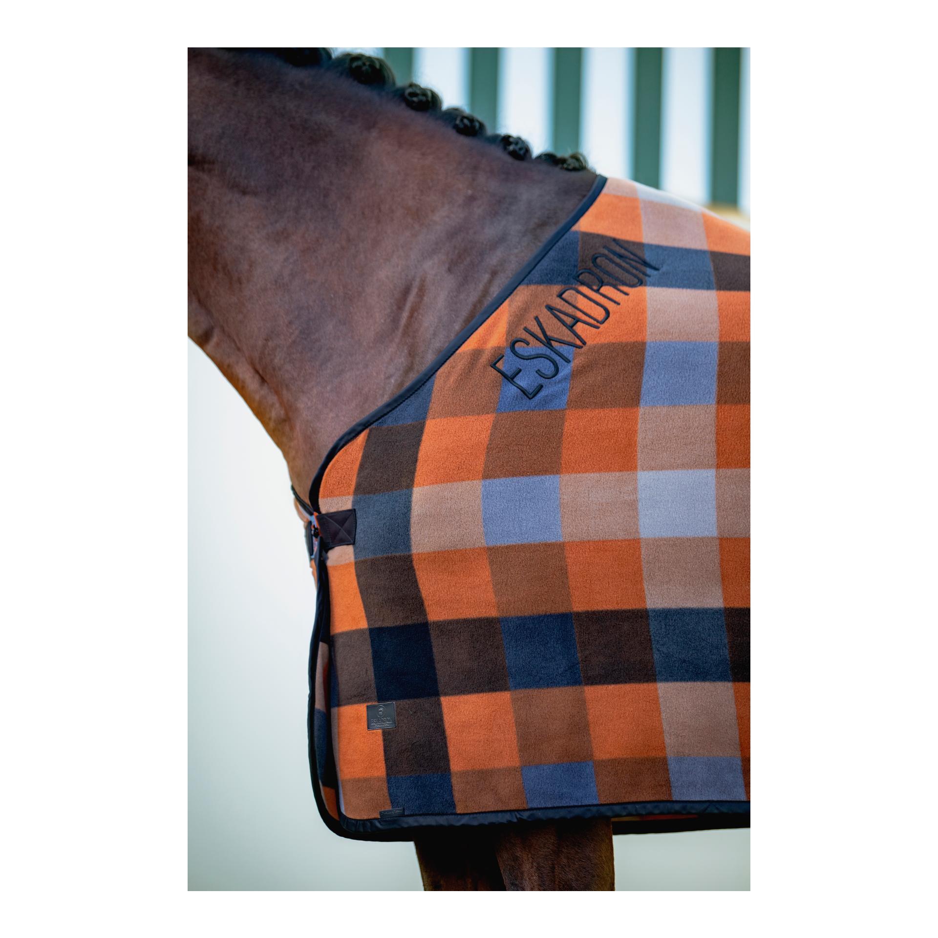 Eskadron Couverture séchante FLEECE CHECK Platinum 26 S/S