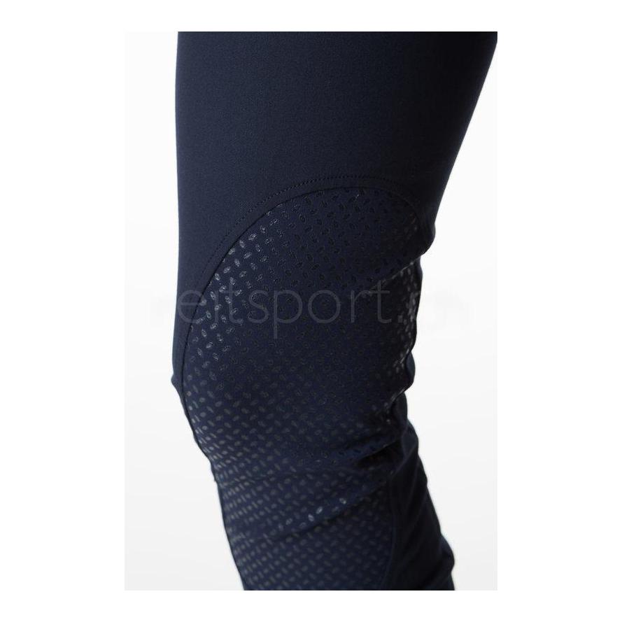 Pantalon d’équitation pour enfants Prisca Grip empiècement genoux Enfants – bleu nuit