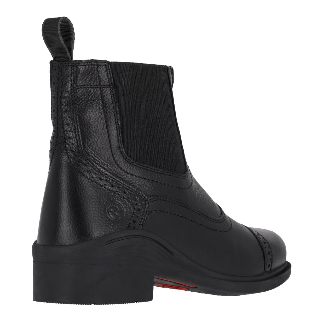 QHP Stiefelette Jakarta Adult - Leder Reitschuhe mit Reissverschluss