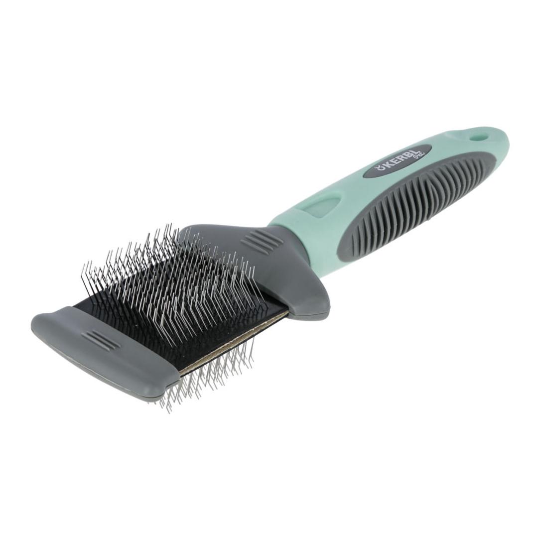 Kerbl Pet Brosse souple flexible - menthe/gris