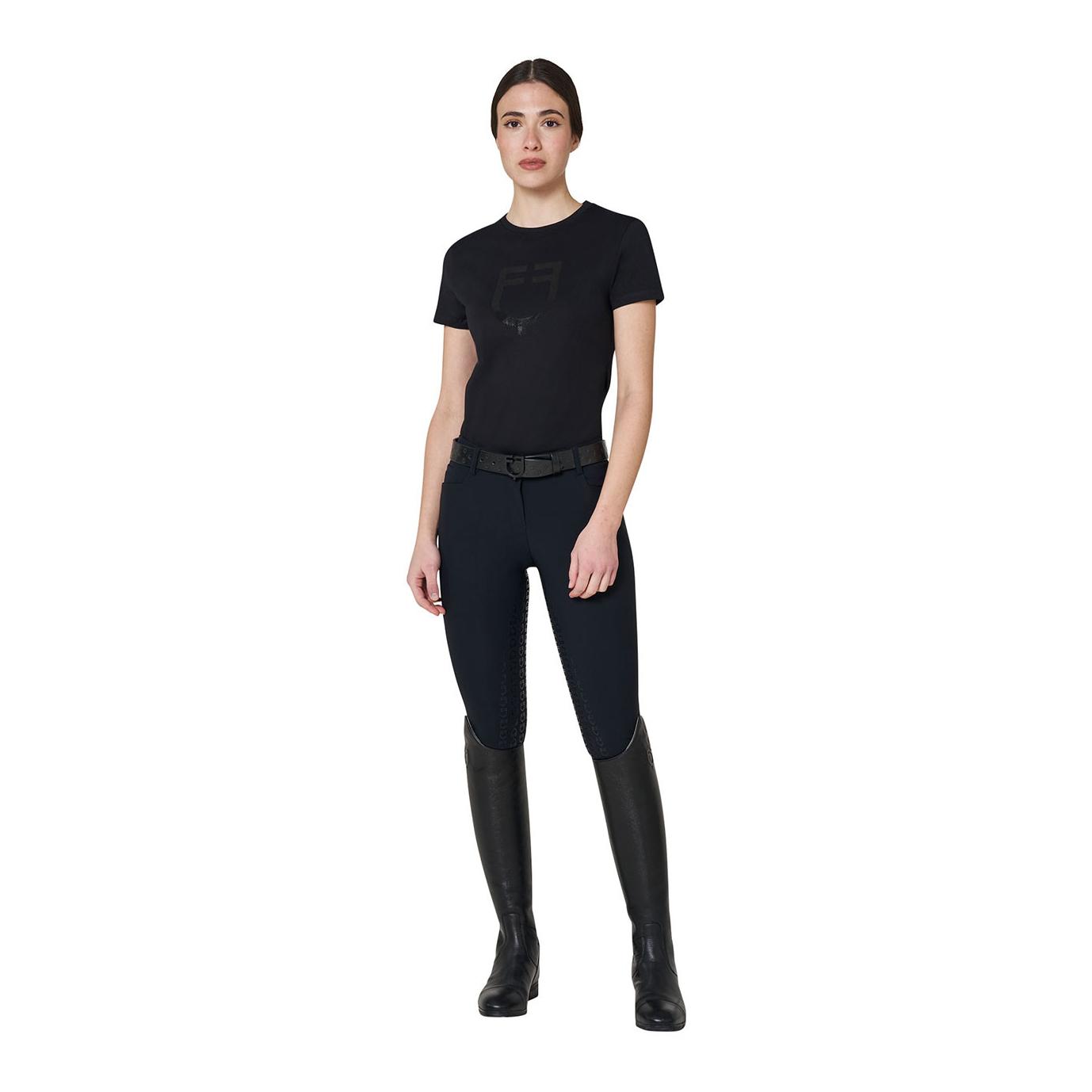Equestro T-Shirt glossy Logo Damen