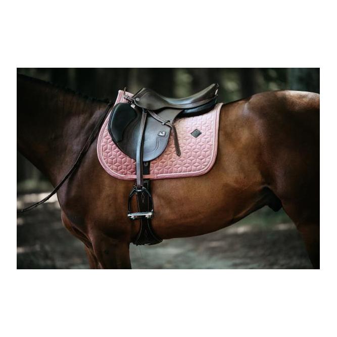 Kentucky Schabracke Velvet Samt - altrosa