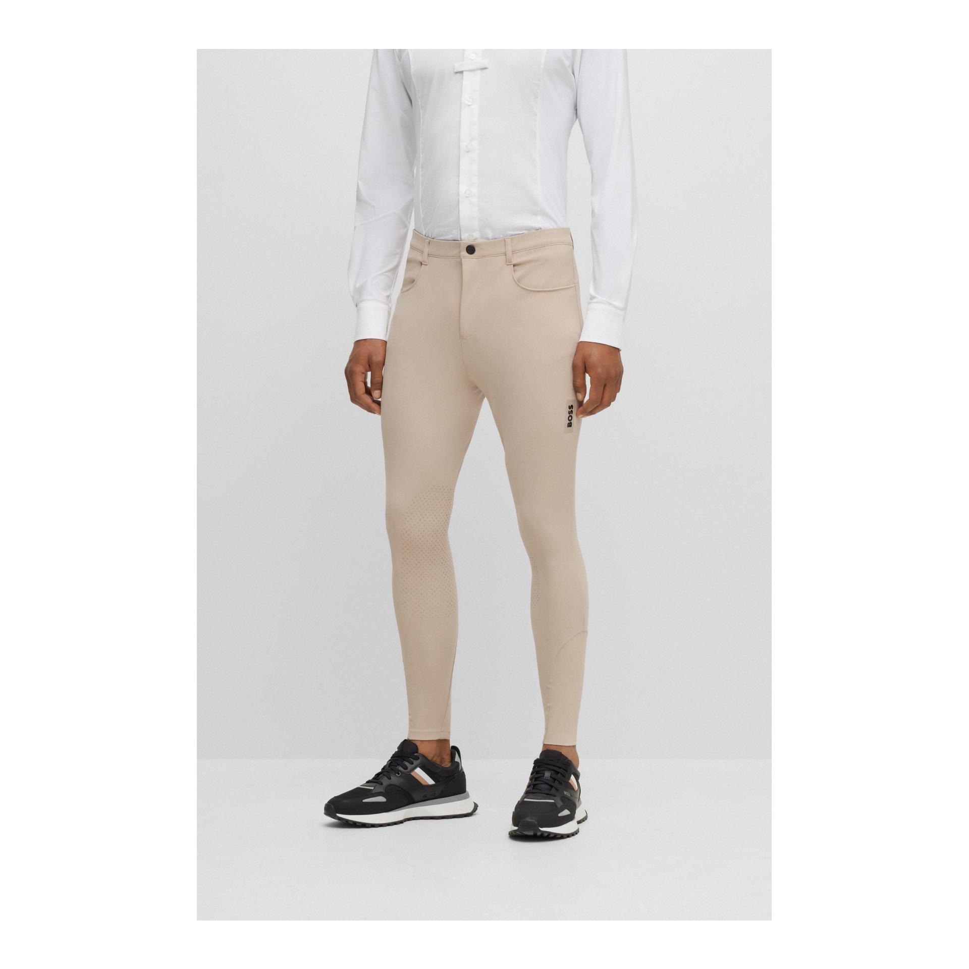 BOSS Equestrian Pantalon d'équitation James pièces de genoux pour hommes