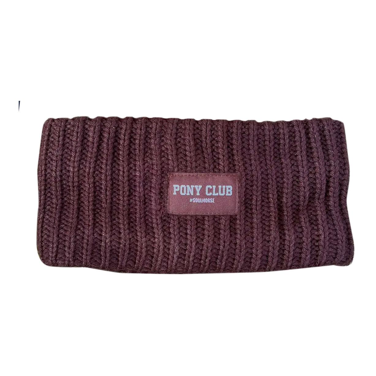 Stirnband "Pony Club" gestrickt & gefüttert