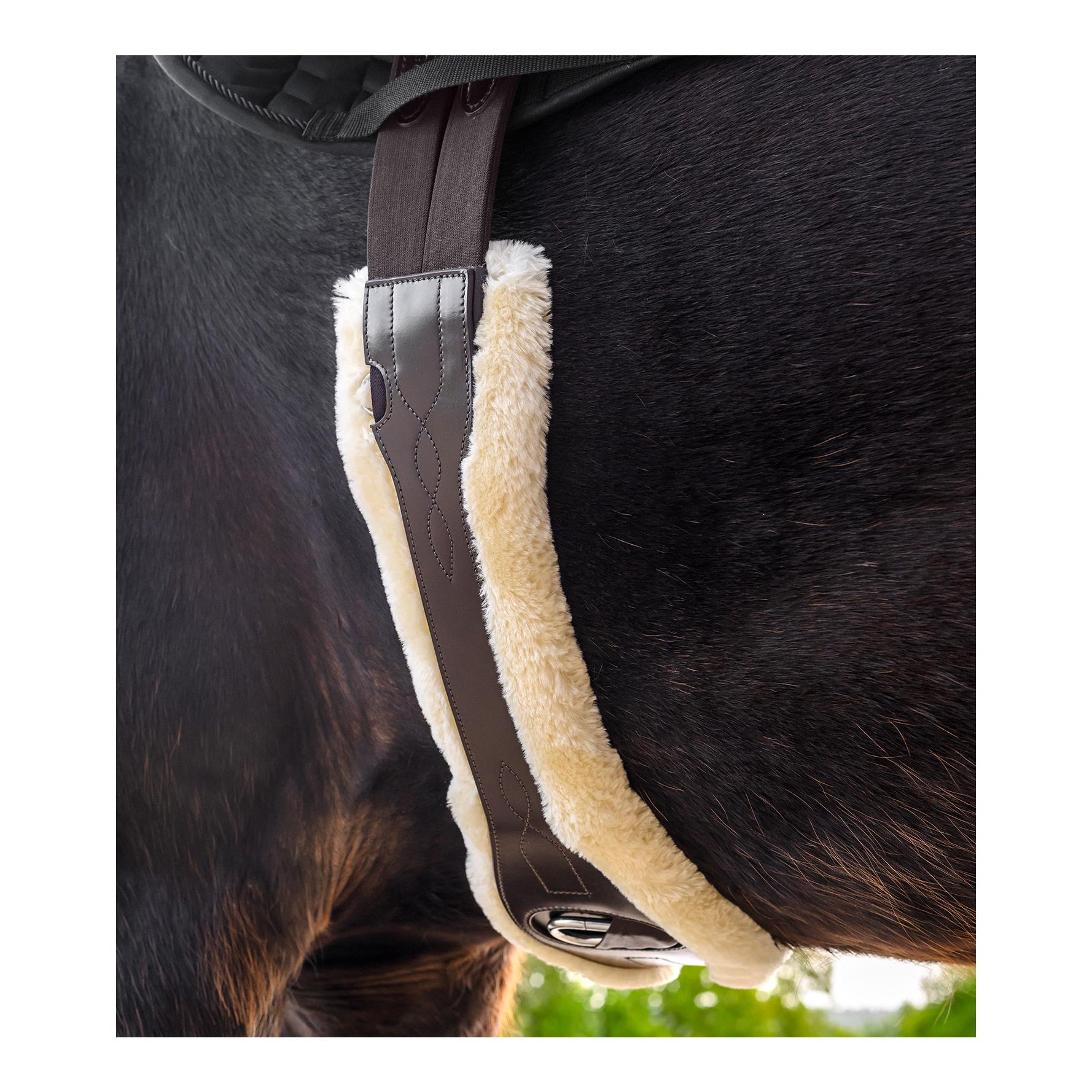 Waldhausen Ledersattelgurt mit ECO Wool