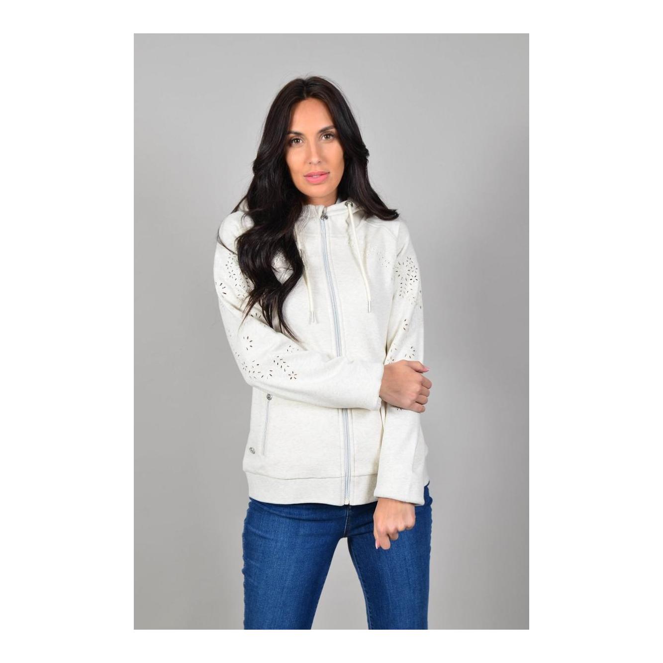 Sweatjacke Sweet Hoodie Damen - beige