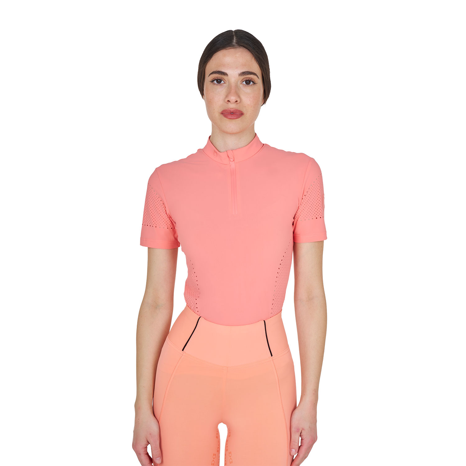 Equestro Trainingsshirt perforiert Kurzarm Damen