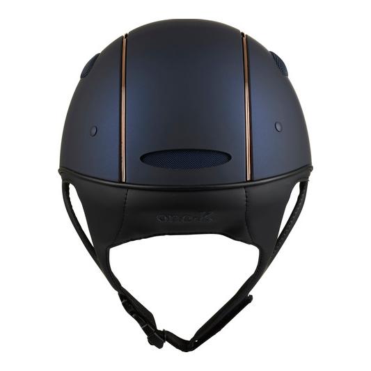 One K Casque d'équitation Defender Pro Matt Rosegold Pipe - bleu