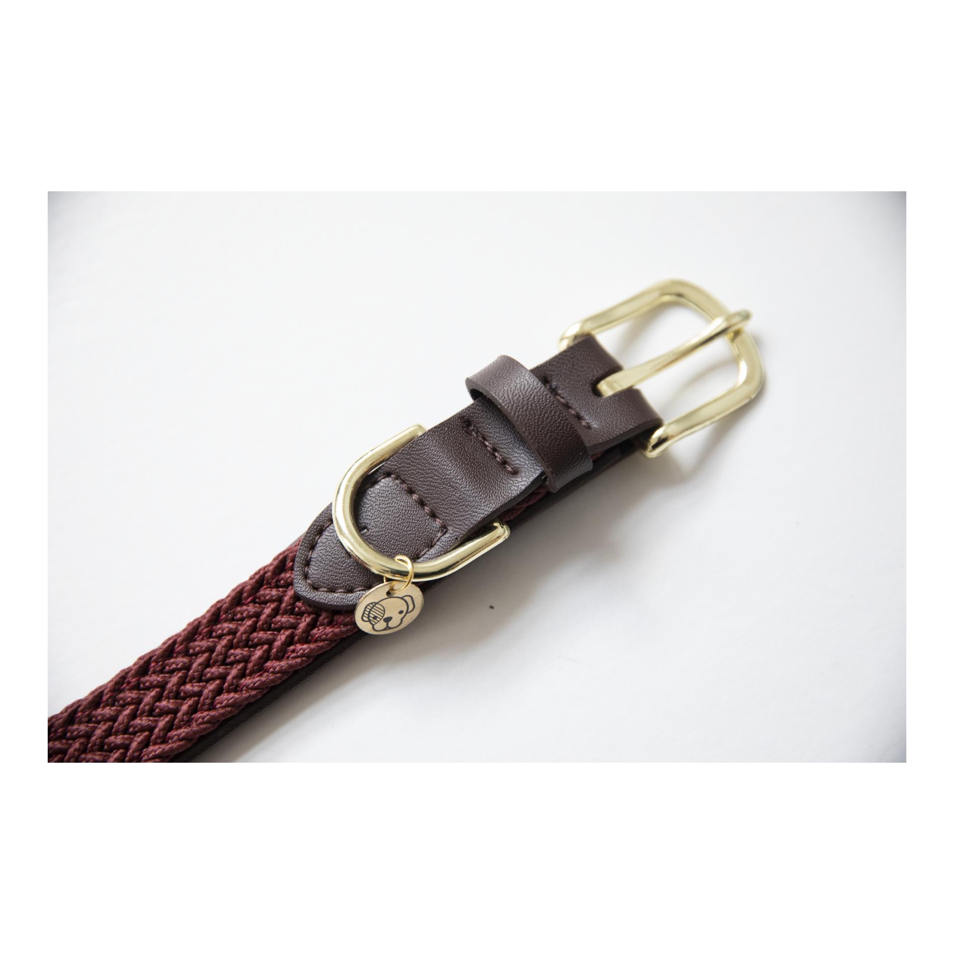 Kentucky Dogwear Collier pour chien en nylon tressé - bordeaux