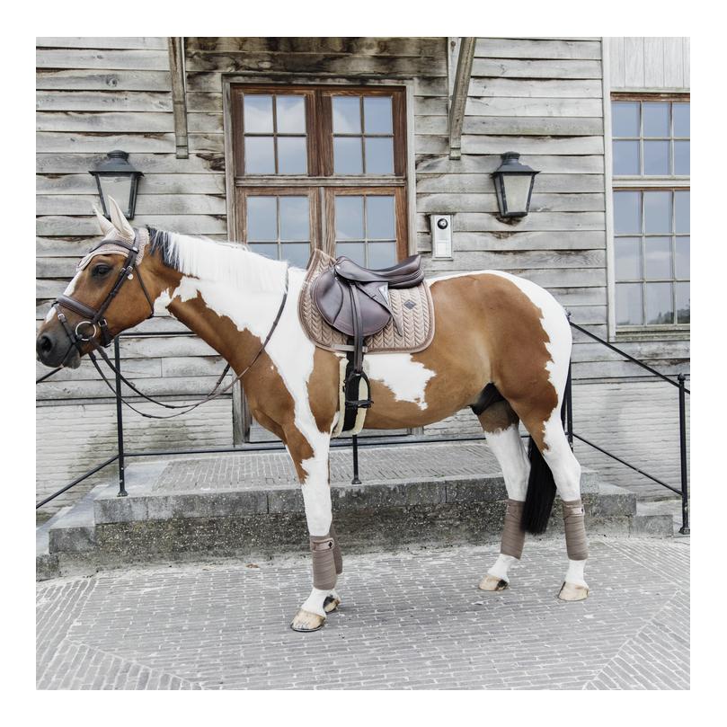 Kentucky Schabracke Samt Pearls - beige
