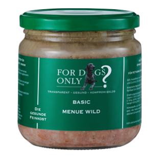 For Dogs Only? Menu de base gibier