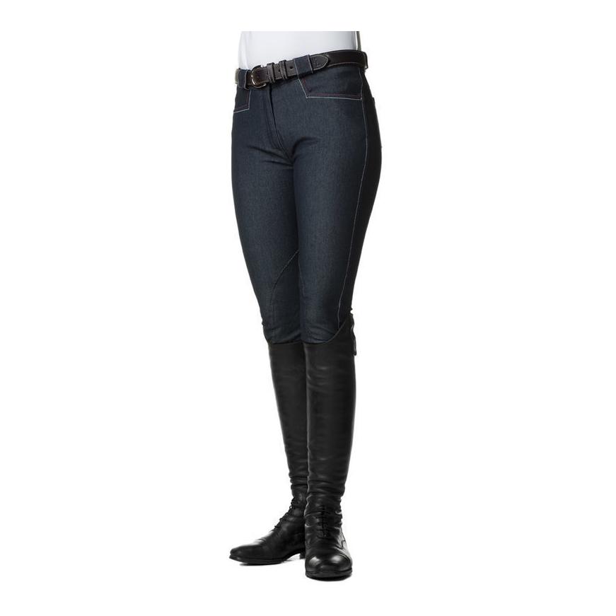Kingsland Pantalons d‘équitation Kelly avec basanes dames – royal