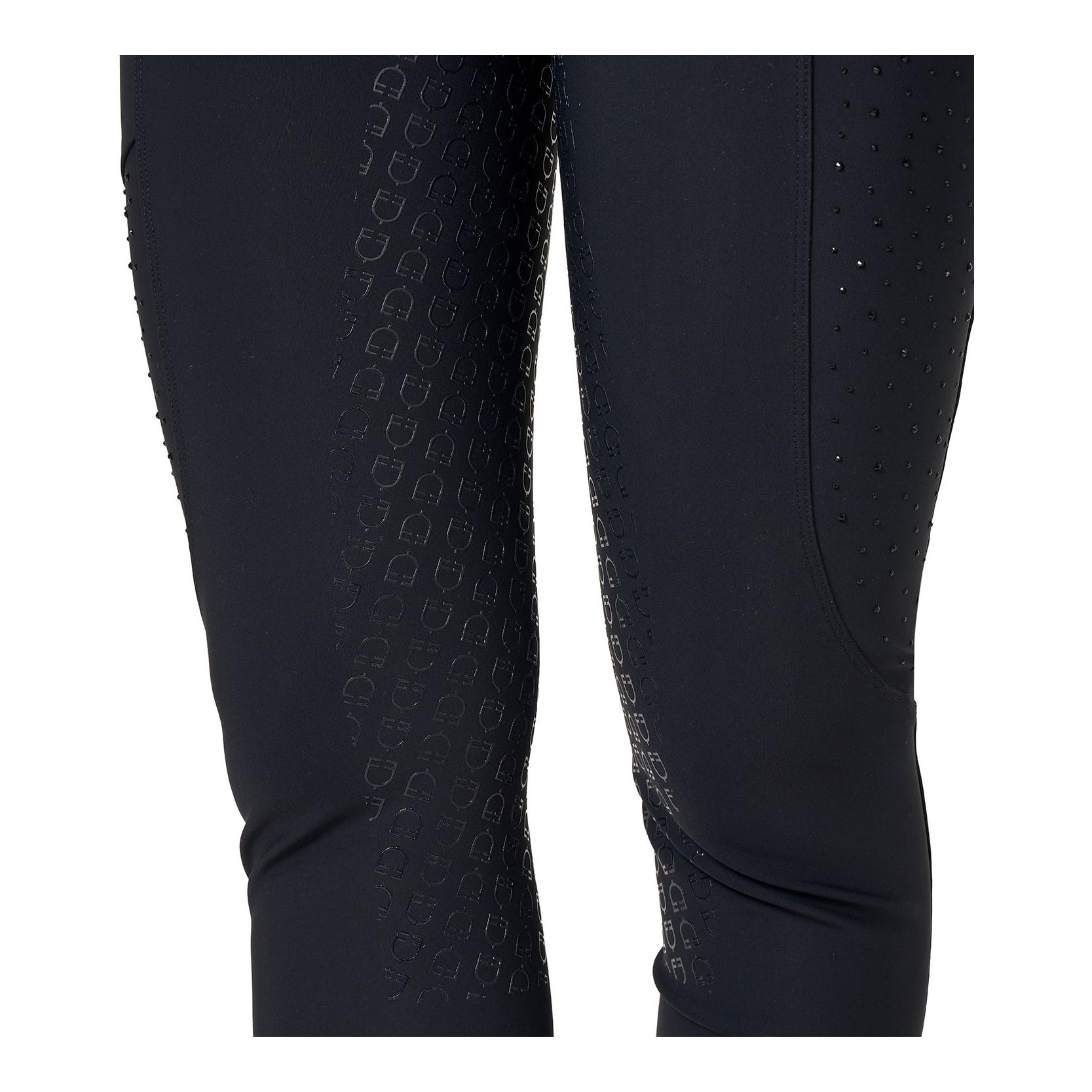Equestro Pantalon d'équitation taille haute fond intégral pailleté femme
