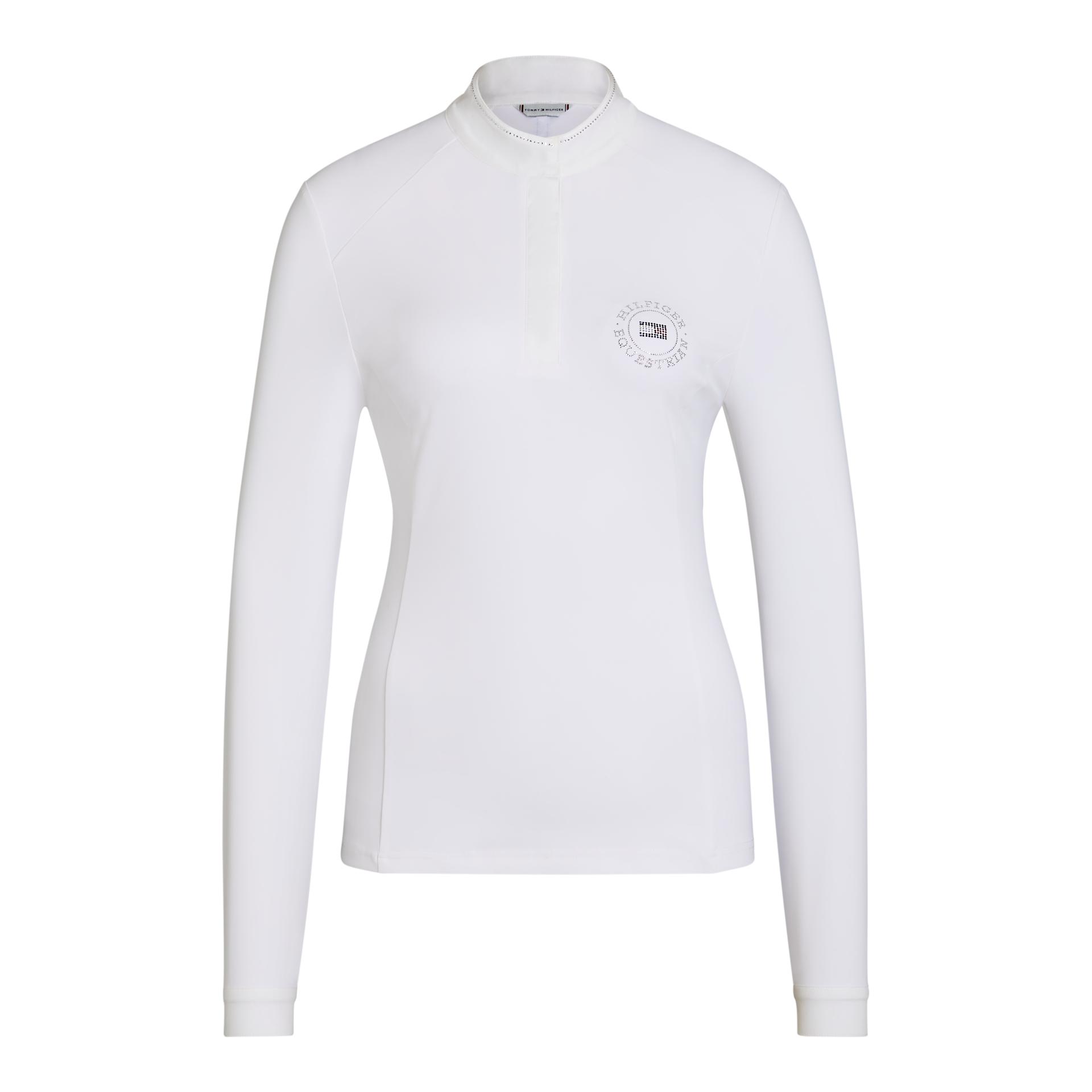 Tommy Hilfiger Equestrian Turniershirt Taylor Langarm Strass Damen
