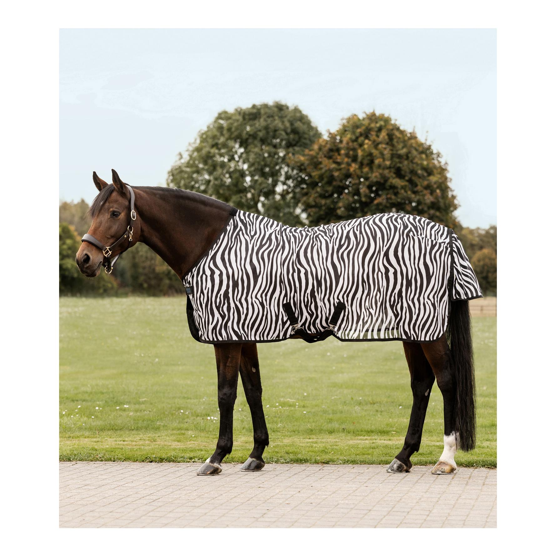 Waldhausen Fliegendecke Zebra mit Kreuzgurten