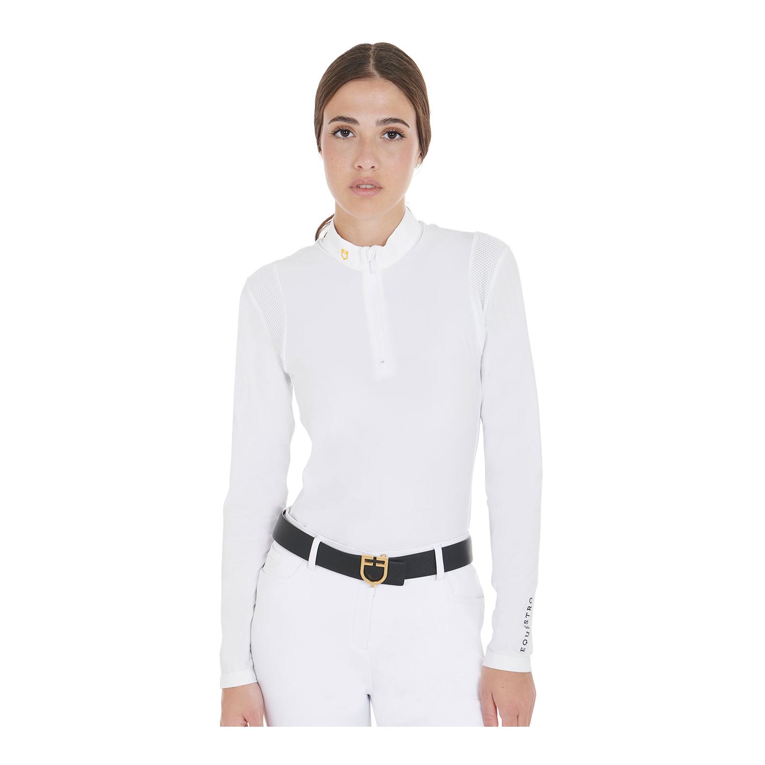 Equestro Turniershirt Polo Langarm slim fit Damen