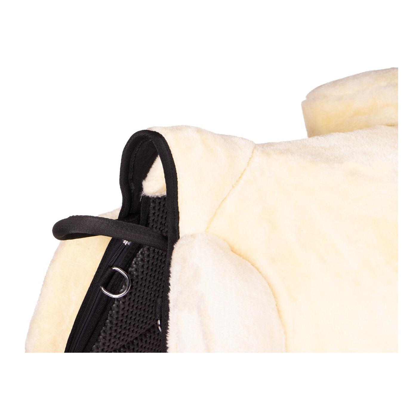 QHP Bareback Pad Super Soft – Tapis de monte à cru avec fourrure synthétique & surface antidérapante
