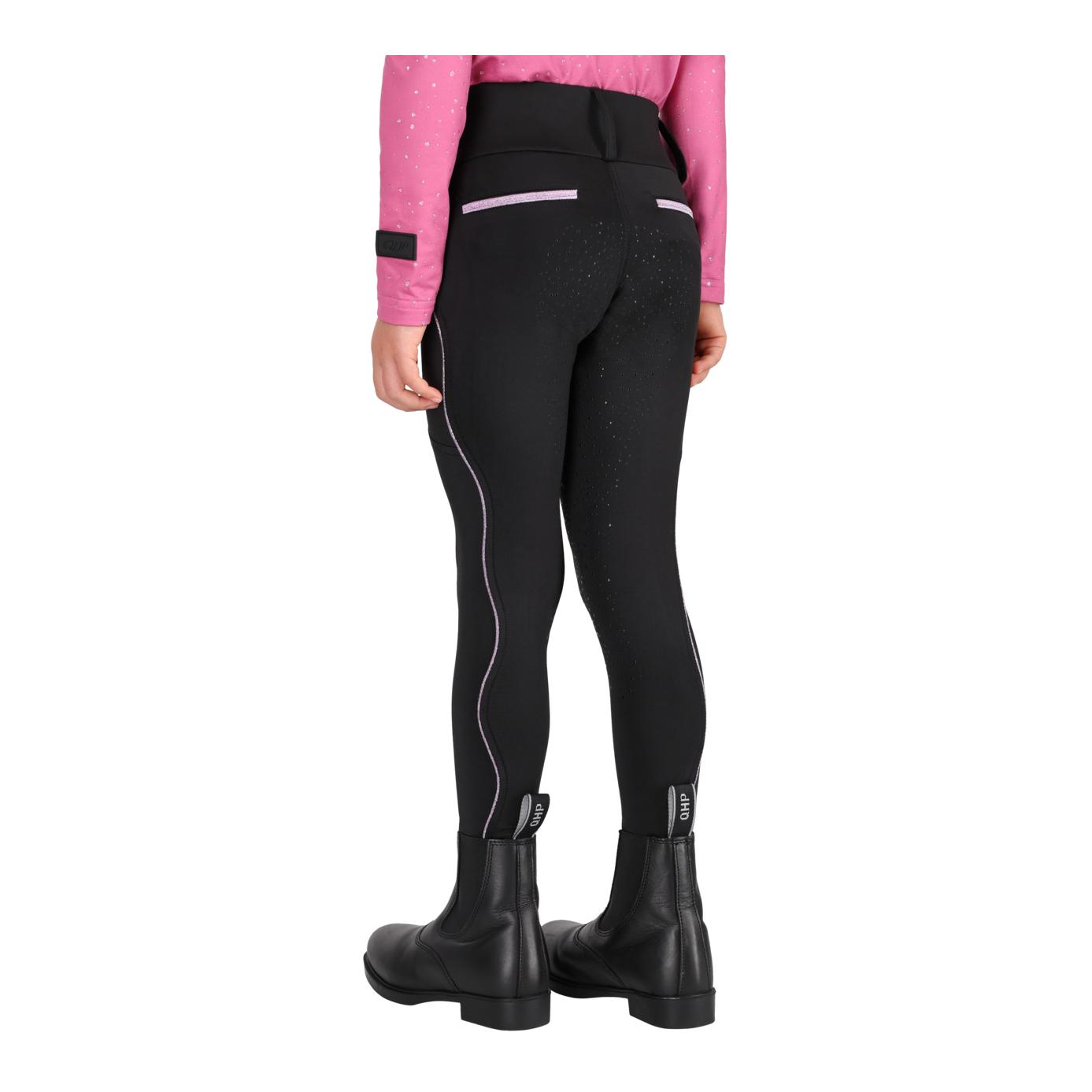 QHP Leggings d'équitation junior Isalyn fond intégral