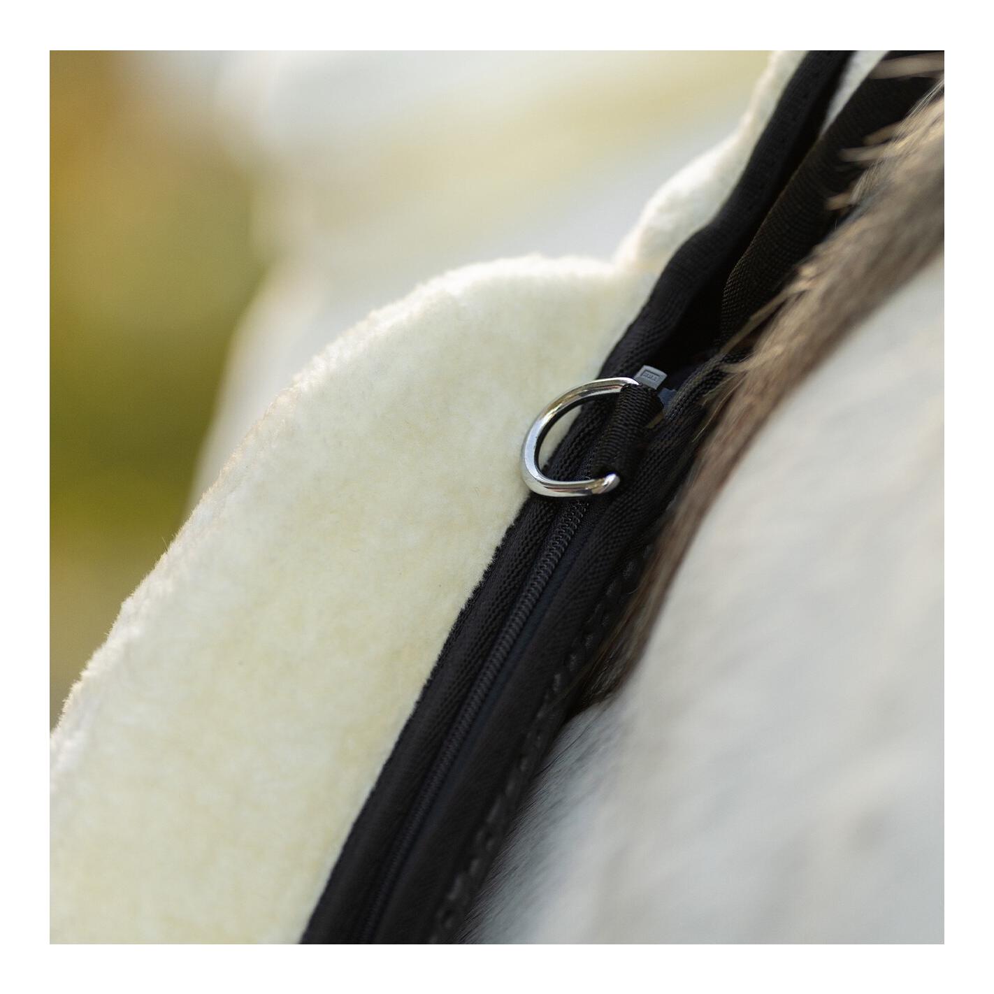 QHP Bareback Pad Super Soft – Tapis de monte à cru avec fourrure synthétique & surface antidérapante